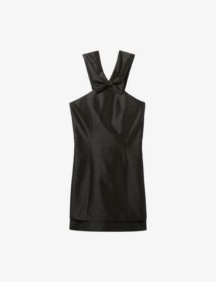 Sleeveless Bow-Appliqué Stretch-Woven Mini Dress by CLAUDIE PIERLOT