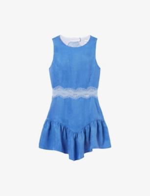 Sleeveless Lace-Trim Woven Mini Dress by CLAUDIE PIERLOT