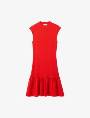 Sleeveless Pleated-Trim Knitted Mini Dress by CLAUDIE PIERLOT