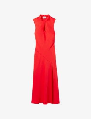 Sleeveless Split-Hem Woven Midi Dress by CLAUDIE PIERLOT