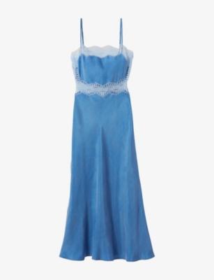 Square-Neck Lace-Trim Woven Maxi Dress by CLAUDIE PIERLOT