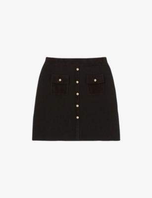 Straight High-Rise Stretch Wool And Cashmere-Blend Mini Skirt by CLAUDIE PIERLOT