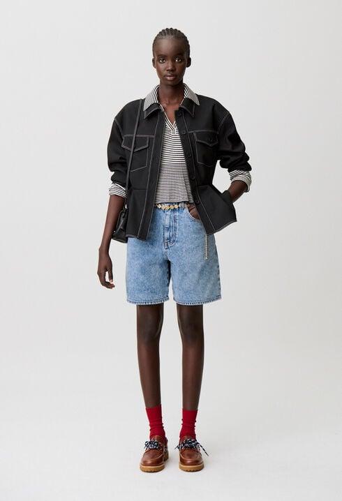 Straight-leg denim shorts by CLAUDIE PIERLOT