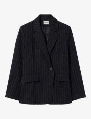 Striped Double-Breasted Wool-Blend Blazer by CLAUDIE PIERLOT