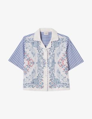 Striped Graphic-Print Cotton Shirt by CLAUDIE PIERLOT