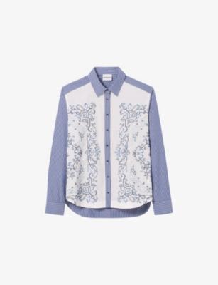 Striped Graphic-Print Cotton Shirt by CLAUDIE PIERLOT