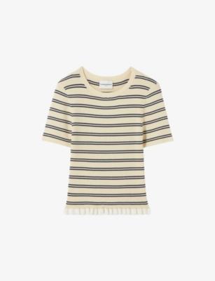 Striped Ruffle Knitted Top by CLAUDIE PIERLOT