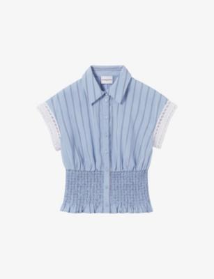Striped Shirred-Waist Modal-Blend Shirt by CLAUDIE PIERLOT