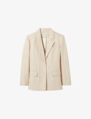 Striped Single-Breasted Woven Blazer by CLAUDIE PIERLOT