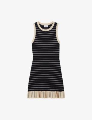 Striped Sleeveless Knitted Mini Dress by CLAUDIE PIERLOT