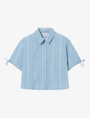 Striped Tie-Cuff Cotton-Blend Shirt by CLAUDIE PIERLOT