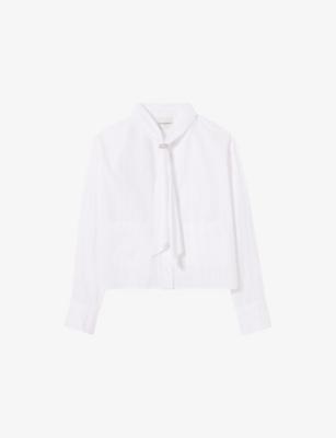Striped tie-Neck Cotton Shirt by CLAUDIE PIERLOT