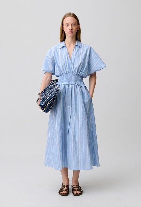 Striped wrap dress by CLAUDIE PIERLOT