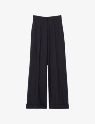 Tailored Wide-Leg Stretch Wool-Blend Trousers by CLAUDIE PIERLOT