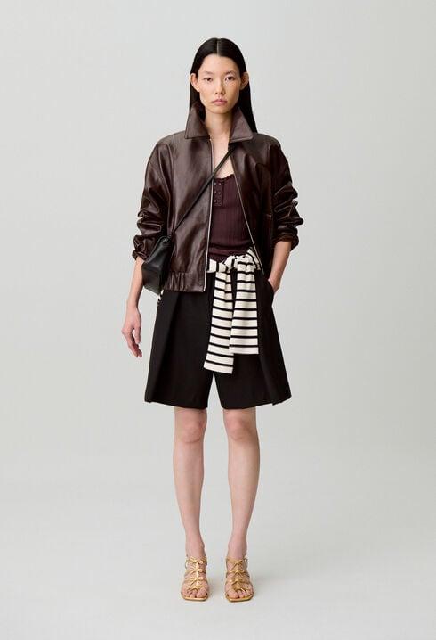 Tailored wool-blend Bermuda shorts by CLAUDIE PIERLOT