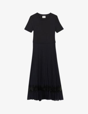 Teli pleated-petticoat cotton midi dress by CLAUDIE PIERLOT