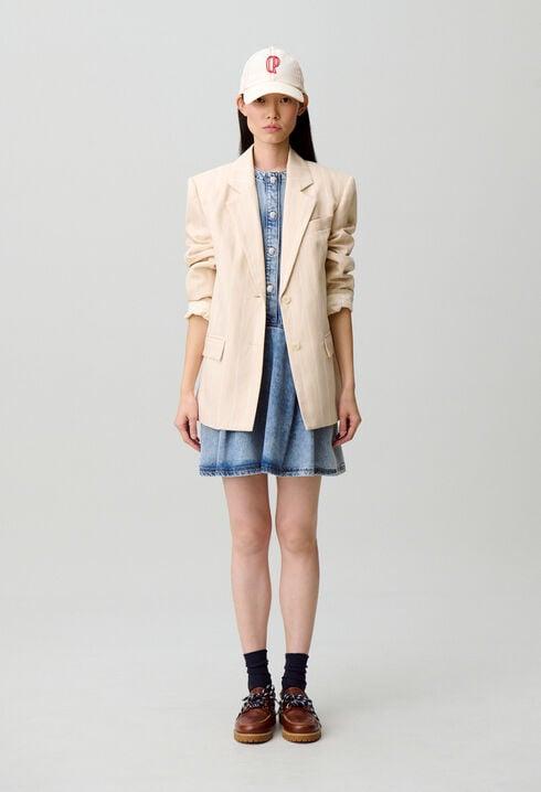 Washed flared denim dress by CLAUDIE PIERLOT
