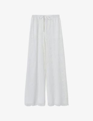 Wide-Leg Elasticated-Waist Lace Trousers by CLAUDIE PIERLOT