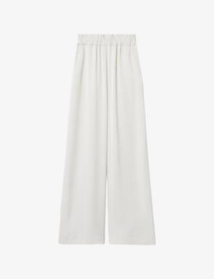 Wide-Leg Side-Pocket Satin Trousers by CLAUDIE PIERLOT