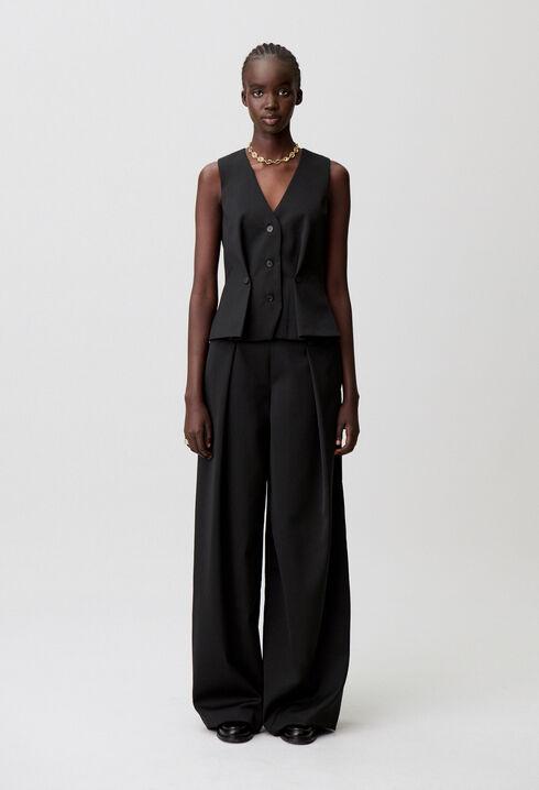 Wide-leg wool-blend trousers by CLAUDIE PIERLOT