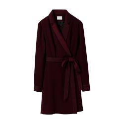 Wrap dress with lapel collar by CLAUDIE PIERLOT