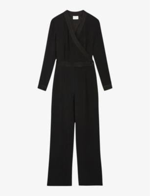 Wrap-over double-breasted woven trouser suit by CLAUDIE PIERLOT