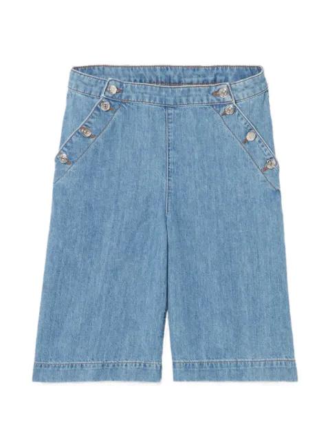 button denim shorts by CLAUDIE PIERLOT