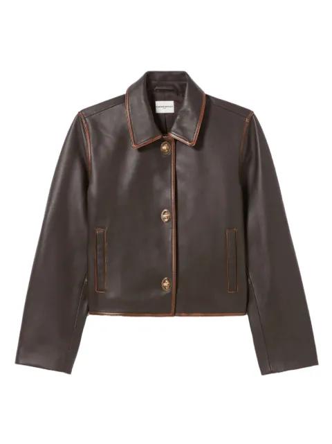 cropped leather jacket by CLAUDIE PIERLOT