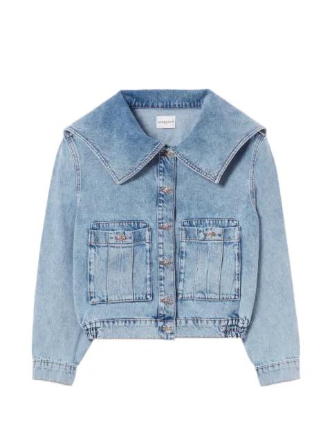 flap-pocket collared denim jacket by CLAUDIE PIERLOT