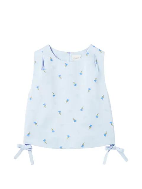 floral-pattern tie-side top by CLAUDIE PIERLOT