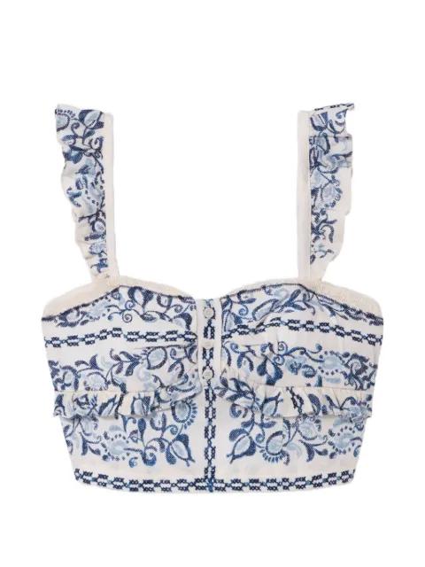 floral-print ruffled top by CLAUDIE PIERLOT