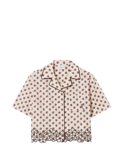floral-print scalloped-hem shirt by CLAUDIE PIERLOT