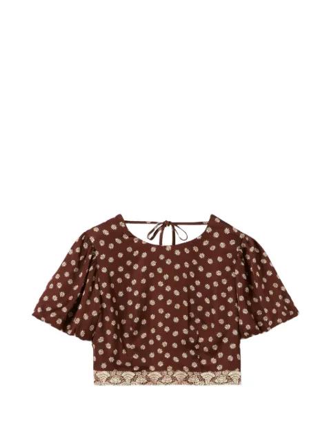 floral print tie-fastening blouse by CLAUDIE PIERLOT