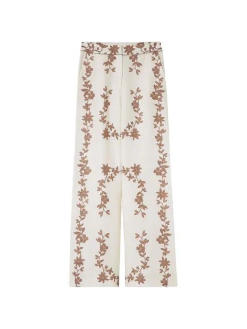 floral straight trousers by CLAUDIE PIERLOT
