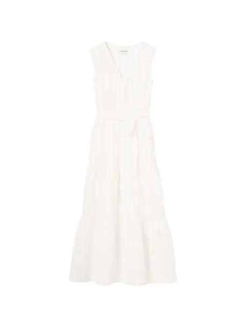 flowy lace-trim belted midi dress by CLAUDIE PIERLOT