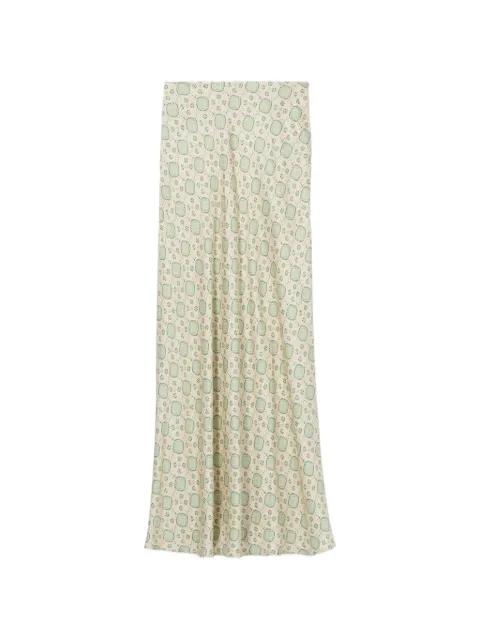 geometric-print flowy skirt by CLAUDIE PIERLOT