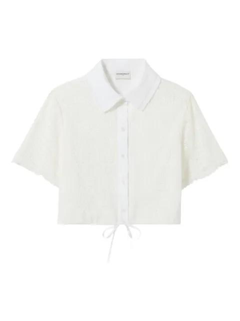 lace-embellishment drawstring shirt by CLAUDIE PIERLOT