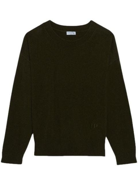 logo-embroidered cashmere jumper by CLAUDIE PIERLOT