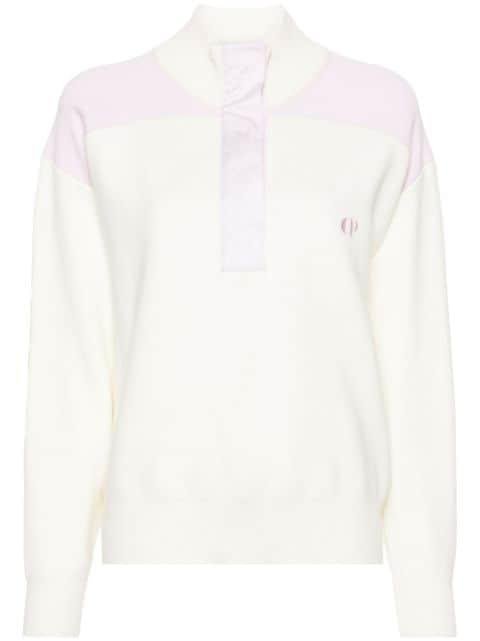logo-embroidered knitted sweatshirt by CLAUDIE PIERLOT