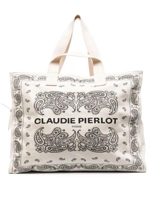 paisely-print recycled cotton tote bag by CLAUDIE PIERLOT