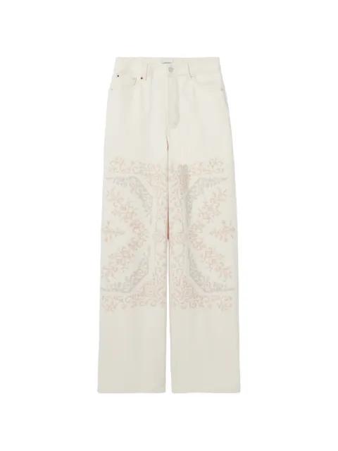 patterned wide-leg jeans by CLAUDIE PIERLOT