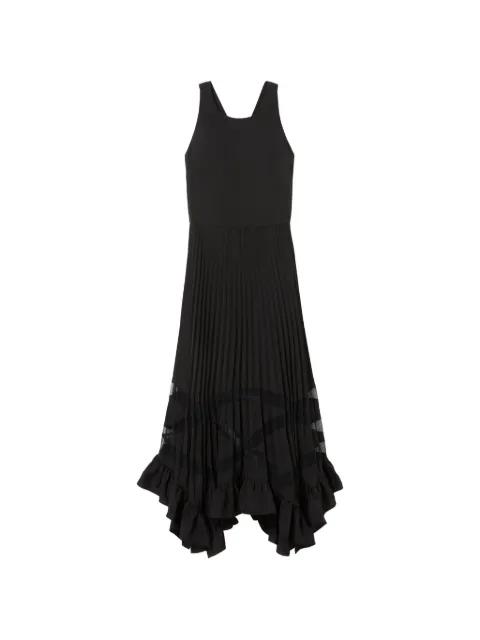 pleated ruffled-hem dress by CLAUDIE PIERLOT