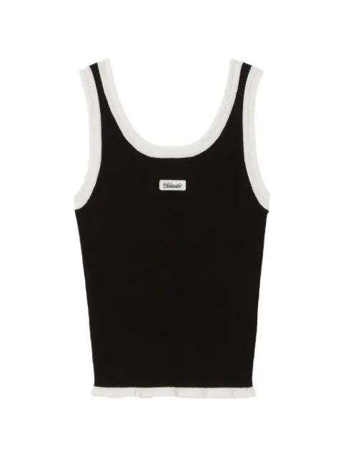 ribbed contrast-trim tank top by CLAUDIE PIERLOT