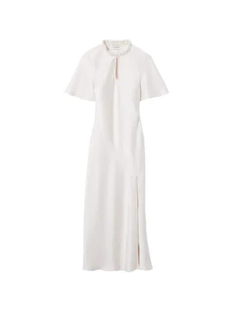 ruffled keyhole midi dress by CLAUDIE PIERLOT
