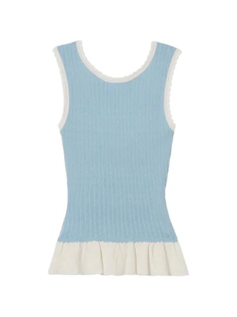 ruffled knitted top by CLAUDIE PIERLOT