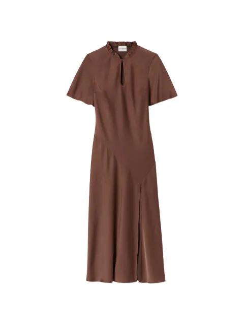 ruffled neck-cutout dress by CLAUDIE PIERLOT
