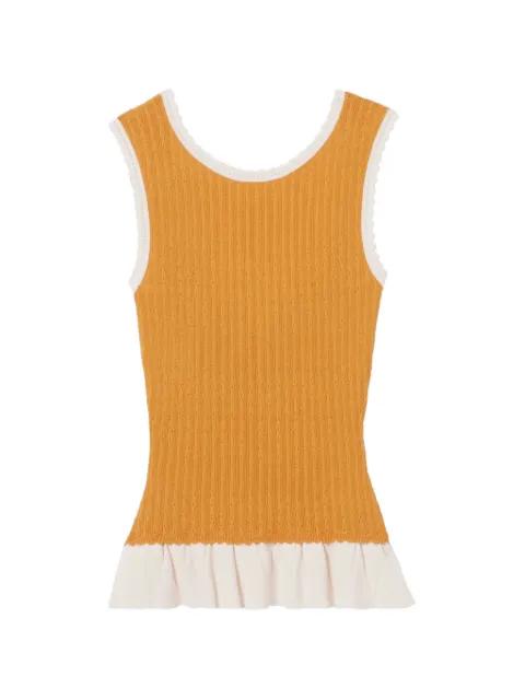 ruffled scallop top by CLAUDIE PIERLOT