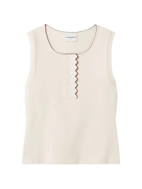 scalloped-trim top by CLAUDIE PIERLOT