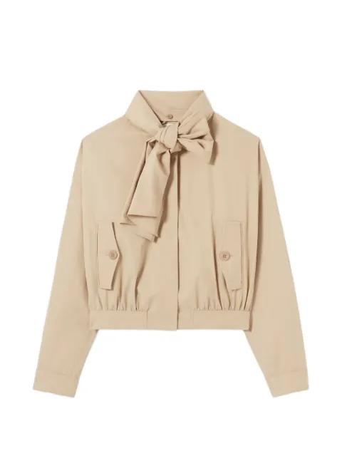 self-tie short trench jacket by CLAUDIE PIERLOT