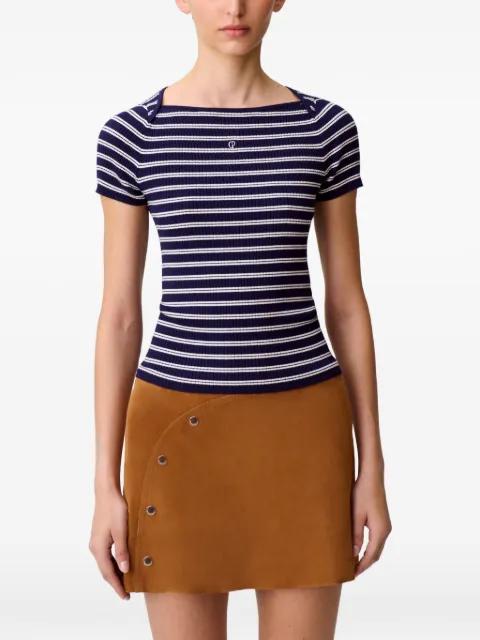 striped embroidered T-shirt by CLAUDIE PIERLOT
